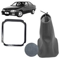 Aro Moldura Com Coifa Couro Alavanca Câmbio Manual Ômega Gls 1992 Á 1998