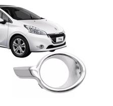 Aro Moldura Cromada Farol De Milha Peugeot 208 2012 2013 2014 2015 side:Esquerdo Aro Moldura Cromada Farol De Milha Peugeot 208 2012 2013 2014 2015 side:Esquerdo