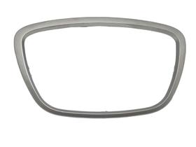 Aro Moldura da Buzina Airbag Volante Aud A3 A4 1.4 2012 2013 2014 2015 2016 Acabamento Prata