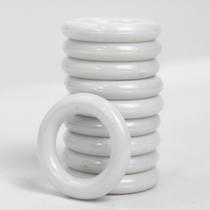 Aro Plástico Argola 2,3cm Branco Resistente Multiuso 30 Unidades