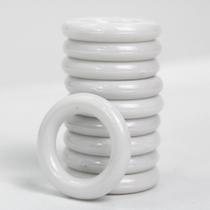 Aro Plástico Argola 2,3cm Branco Resistente Multiuso 30 Unidades