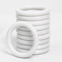 Aro Plástico Argola 2,7cm Branco Resistente Multiuso 30 Unidades