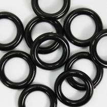 Aro Plástico Preto 2,3cm - 50 Unidades