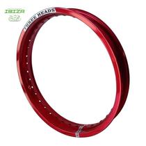 Aro roda diant 185x21 aluminio vermelho three head