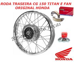 Aro Roda Traseira + Lona Cg 150 Titan E Fan Original Honda