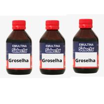 Aroma Emulsão Para Sabor E Cor Sorvetes E Bebidas Kit 3 Alto Rendimento Selecta