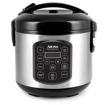 AROMA Profissional Panela Elétrica Digital para Arroz e Grãos 8 Xícaras (Cozidas) / 2 Qt, ARC-984SBD