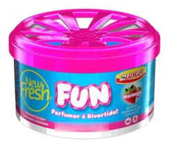Aromatizador Ambiente E Carro New Fresh Gel Fun Morango