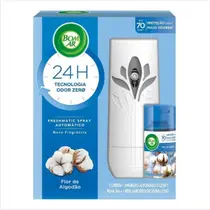 Aromatizador de Ambiente Bom Ar Automático Aerossol Freshmatic Flor de Algodão Aparelho + Refil 250ml