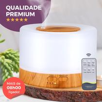 Aromatizador Difusor Eletrico Ambiente C/ 7 Cores + Controle Remoto e Função Luminaria