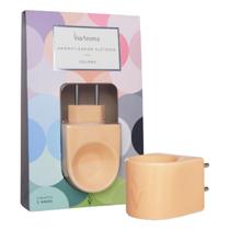 Aromatizador Difusor Elétrico Cerâmica Via Aroma Colorido Pêssego Ambiente Candy Casa Aromatizador Difusor Elétrico Cerâmica Via Aroma Colorido Pêssego Ambiente Candy Casa