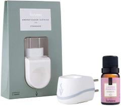 Aromatizador Difusor Elétrico Tomada Via Aroma com Essência Vanilla Lavanda Flor de Cerejeira