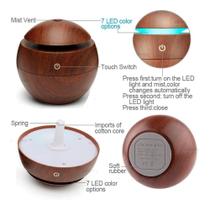 Aromatizador Difusor Umidificador Madeira Marrom Ultrassônico BOLINHA ESCURA Aromatizador Difusor Umidificador Madeira Marrom Ultrassônico BOLINHA ESCURA