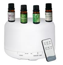 Aromatizador Elétrico Aromaterapia Umidificador Led + 4 Essências Premium