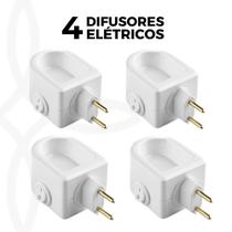 Aromatizador Elétrico Difusor de Aromas Para Ambiente Polímero Bivolt - Kit com 4 Unidades