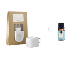 Aromatizador Elétrico Porcelana + Essência Baby Via Aroma