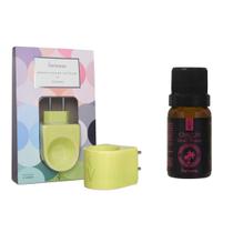Aromatizador Elétrico Porcelana Limão + 1 Essência Cancún Cereja Tropical Via Aroma 10ml Aromatizador Elétrico Porcelana Limão + 1 Essência Cancún Cereja Tropical Via Aroma 10ml