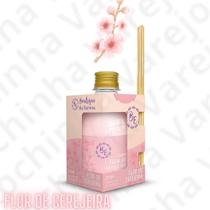 Aromatizador Flor de Cerejeira de Ambientes Difusor 250ml Com 5 Varetas para Sala, quarta, Banheiro, Lavado, Ambiente Fragrância - Rochinha Varejo