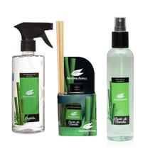 Aromatizador Tecidos/ Ambiente /Difusor Kit Amônia Bambu