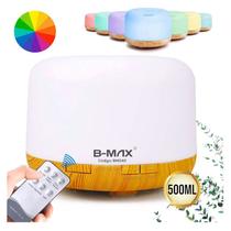 Aromatizador Umidificador De Ar Difusor de Aroma 500ml Led 7 Cores Ultrassônico Silencioso