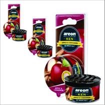 Aromatizante Areon KEN Maçã e Canela 35g - 3 Peças