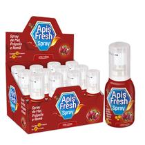 Aromatizante Bucal Apis Fresh Spray Mel Romã 35ml Kit c/12un