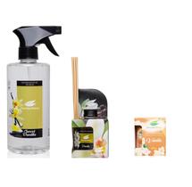Aromatizante de Tecido Vanilla Com Difusor e Vela Perfumada Aromatizante de Tecido Vanilla Com Difusor e Vela Perfumada