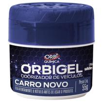 Aromatizante Orbigel Gel Carro Novo 55g Orbi Quimica