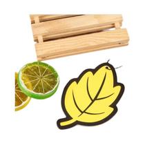 Aromatizantes De Papel Para Carro Com Fragrância Natural De Chá Verde E Morango Em Madeira De Maçã -