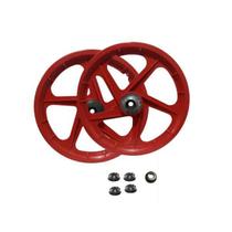 Aros 16 Nylon Vermelho p/ Bike Infantil - Kit Montagem Incl.