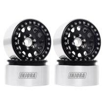 Aros Beadlock INJORA 1.9" para Crawler RC 1:10 - Pretos