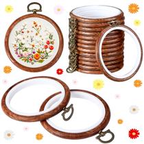 Aros de bordado Burbell Spring Round 9 cm, argolas de borracha, 15 unidades