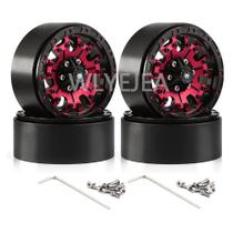 Aros de roda Beadlock WLYEJEA de 1,9 polegadas para carro RC Crawler 1/10