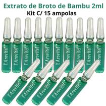 Arovitel Broto De Bambu 2ml -kit 15 Ampolas Nutrição Intensa