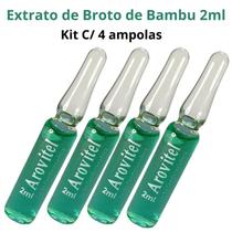 Arovitel Broto De Bambu 2ml - Kit 4 Ampolas Nutrição Intensa