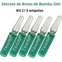 Arovitel Broto De Bambu 2ml - Kit 5 Ampolas Nutrição Intensa