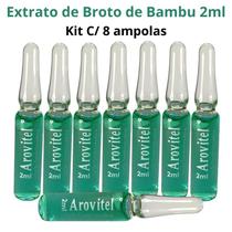 Arovitel Broto De Bambu 2ml -kit 8 Ampolas Nutrição Intensa