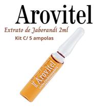 Arovitel Extrato De Jaborandi 2ml - Kit Com 5 Ampolas