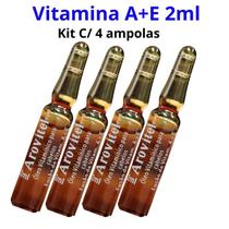 Arovitel Vitamina A+E 2 Ml Kit C/ 4 Ampolas - Fortalecimento