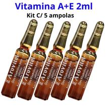 Arovitel Vitamina A+E 2 Ml Kit C/ 5 Ampolas - Fortalecimento