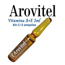 Arovitel Vitamina A+E 2 Ml Kit C/ 5 Ampolas - Fortalecimento