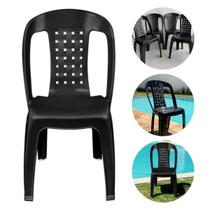 Arqplast cadeira plástica sem braço preta bistrô Arqplast cadeira plástica sem braço preta bistrô