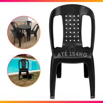 Arqplast cadeira plástica sem braço preta bistrô Arqplast cadeira plástica sem braço preta bistrô