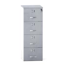 Arquivo 04 Gavetas P25 Pandin 1,30 M Cinza e Branco Arquivo 04 Gavetas P25 Pandin 1,30 M Cinza e Branco