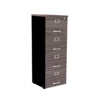 Arquivo 04 Gavetas P25 Pandin 1,30 M Walnut e Preto