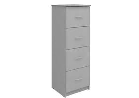 Arquivo 04 Gavetas Pasta Suspensa em MADEIRA 1,320,460,42m INCOFLEX CINZA/CINZA 21211