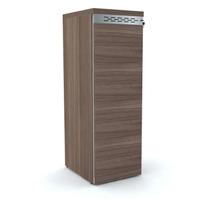 Arquivo 4 gavetas pandin pe50 - walnut/prata