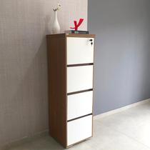 Arquivo artany 4 gavetas ii - y37 - freijó/branco 6290