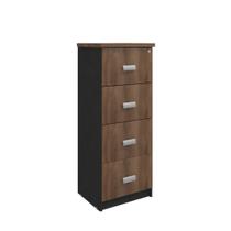 Arquivo de 04 gavetas pasta suspensa Nature/Preto 1,280,480,43 cm Incoflex