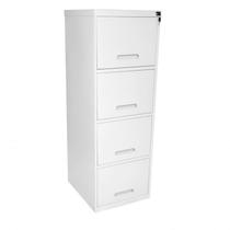 Arquivo de Aço 4 Gavetas Branco - ULTRA Móveis Arquivo de Aço 4 Gavetas Branco - ULTRA Móveis